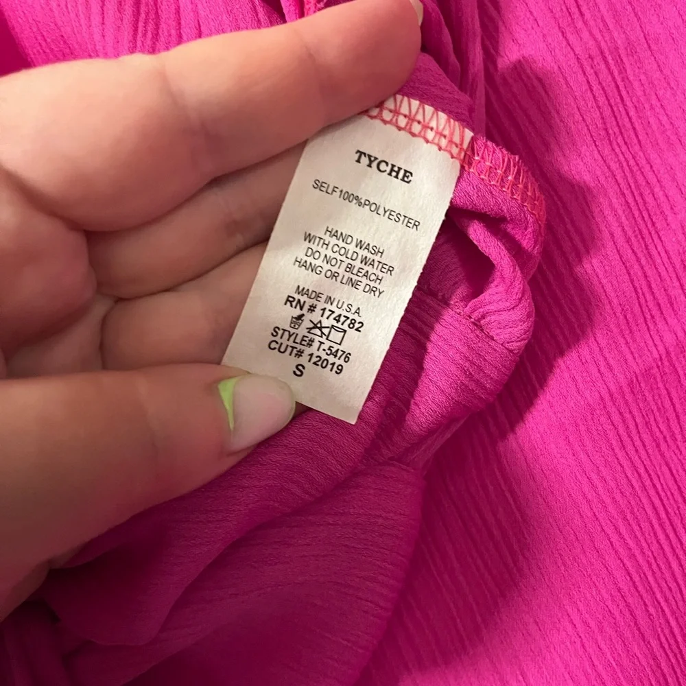 VICI VITTORIA TIE FRONT CROP BLOUSE - size small - Picture 7 of 9